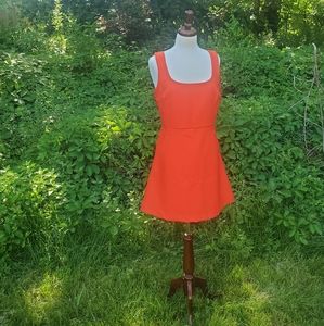 Red orange A-line Lucy Paris dress